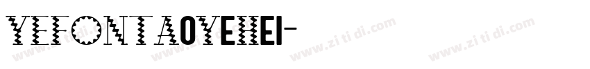 YEFONTAoYeHei字体转换