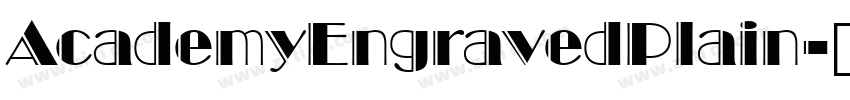AcademyEngravedPlain字体转换