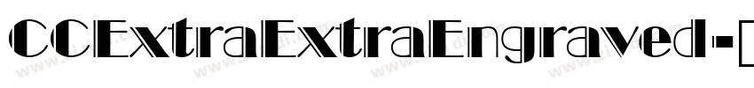 CCExtraExtraEngraved字体转换