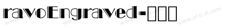 ravoEngraved字体转换