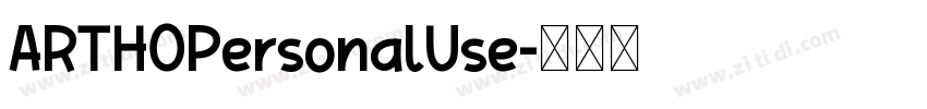 ARTHOPersonalUse字体转换