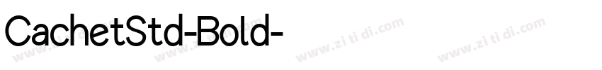 CachetStd-Bold字体转换
