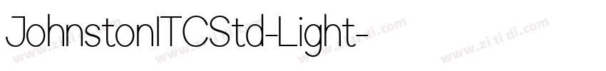 JohnstonITCStd-Light字体转换