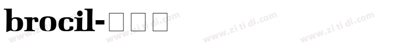 brocil字体转换