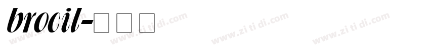 brocil字体转换