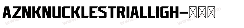 AZNKnucklesTrialLigh字体转换