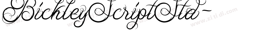 BickleyScriptStd字体转换