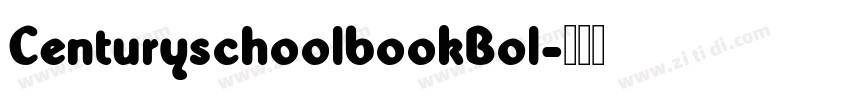 CenturyschoolbookBol字体转换