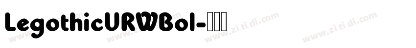 LegothicURWBol字体转换