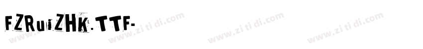 FZRuiZHK.TTF字体转换