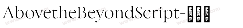 AbovetheBeyondScript字体转换