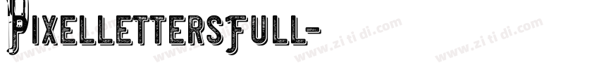 PixellettersFull字体转换