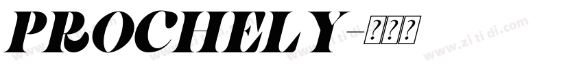 PROCHELY字体转换
