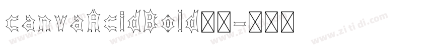 canvaAcidBold字体字体转换