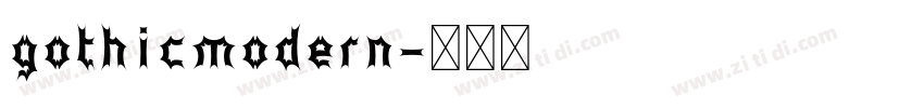 gothicmodern字体转换