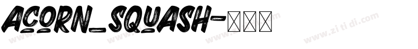 Acorn_Squash字体转换
