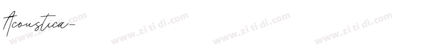 Acoustica字体转换