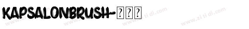 KapsalonBrush字体转换