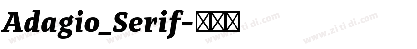 Adagio_Serif字体转换