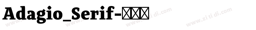 Adagio_Serif字体转换