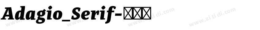 Adagio_Serif字体转换