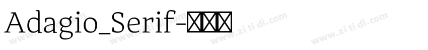 Adagio_Serif字体转换