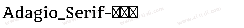 Adagio_Serif字体转换