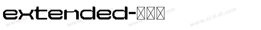 extended字体转换