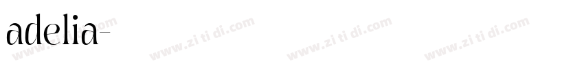 adelia字体转换