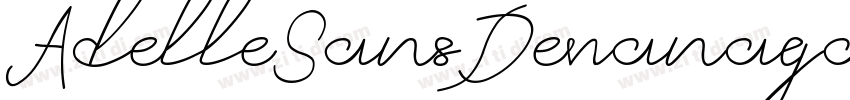 AdelleSansDevanagar字体转换