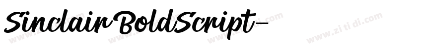 SinclairBoldScript字体转换