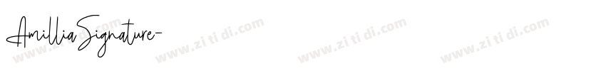 AmilliaSignature字体转换