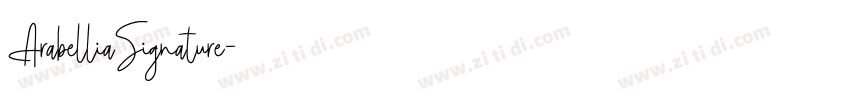 ArabelliaSignature字体转换