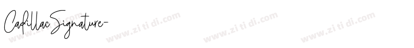 CadillacSignature字体转换