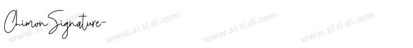 ChimonSignature字体转换