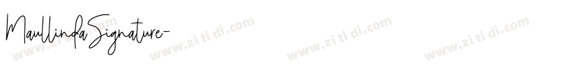 MaullindaSignature字体转换