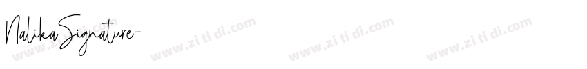NalikaSignature字体转换