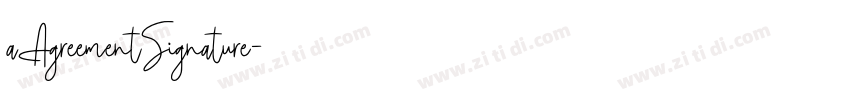 aAgreementSignature字体转换