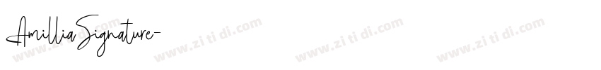 AmilliaSignature字体转换