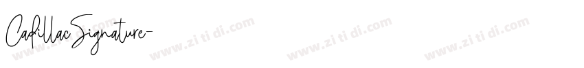 CadillacSignature字体转换