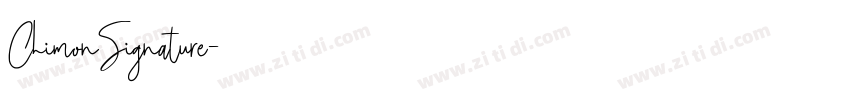 ChimonSignature字体转换