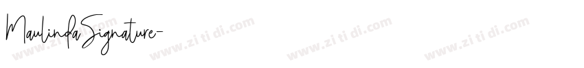 MaulindaSignature字体转换