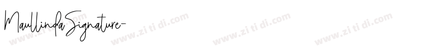 MaullindaSignature字体转换