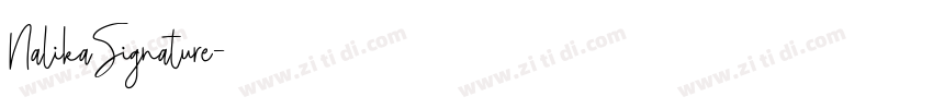 NalikaSignature字体转换