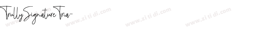 TrullySignatureTria字体转换