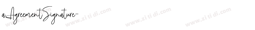 aAgreementSignature字体转换