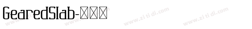 GearedSlab字体转换