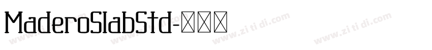 MaderoSlabStd字体转换