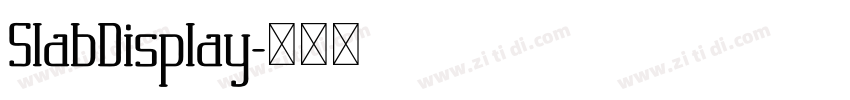 SlabDisplay字体转换