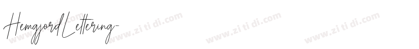 HemgjordLettering字体转换